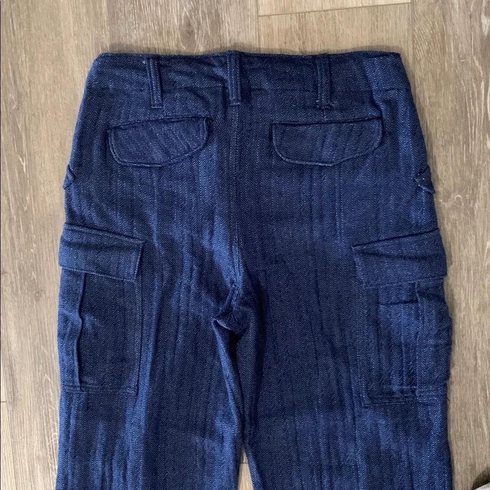FREE PEOPLE We The Free Last Catch Pants NWT Navy Blue